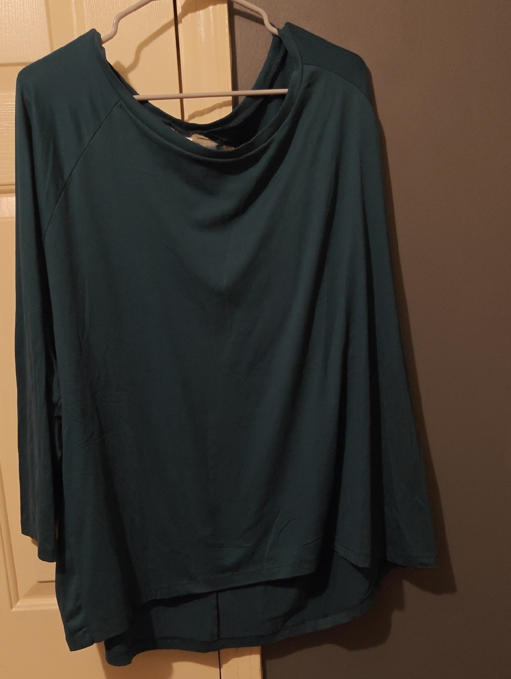 Marika Deep Teal Long Sleeve Active Top
